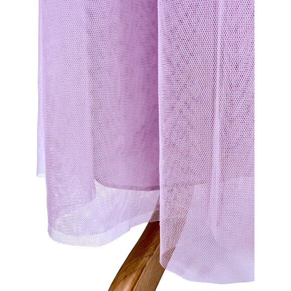 Davids Bridal Lavender One-Shoulder Embroidered Prom Bridesmaid Dress Gown - Picture 8 of 16